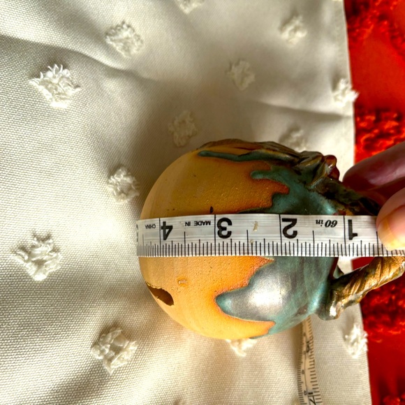 Handmade Art Pottery - Holly & Berry Christmas Bell- Rare - Picture 4 of 9